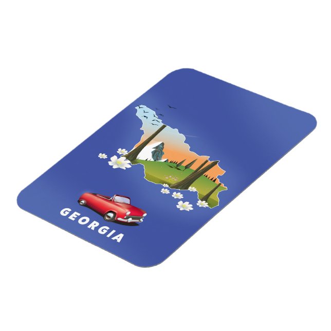 Georgia travel poster magnet (Left Side)