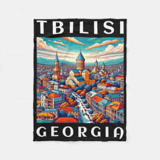 Georgia Trip And Tbilisi  Fleece Blanket