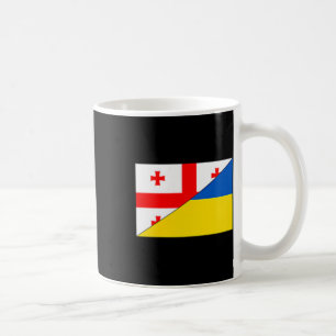 Georgia Ukraine Flag Georgian Ukrainian Pride Nati Coffee Mug
