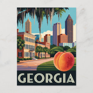 Georgia USA Atlanta And Southern History Travel 🌳 Postcard