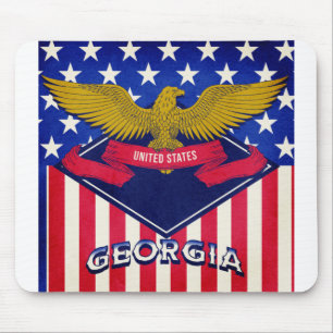 Georgia USA Flag Mouse Pad