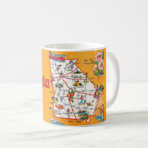 Georgia Vintage Map  Coffee Mug