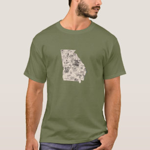Georgia Vintage Picture Map T-Shirt
