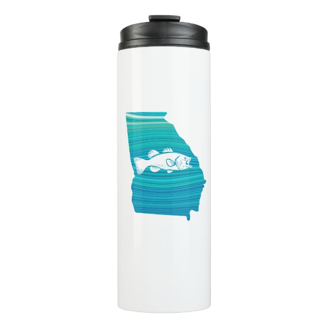 Georgia Wave Fishing Thermal Tumbler (Front)