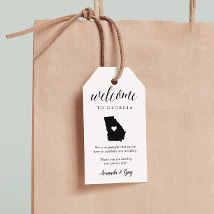 Georgia Wedding Welcome Gift Tags