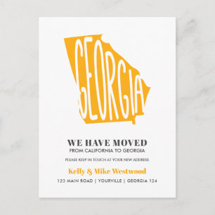 GEORGIA We've moved New address New Home  Postcard