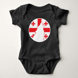Georgia Wolf Georgian National Animal Flag Baby Bodysuit