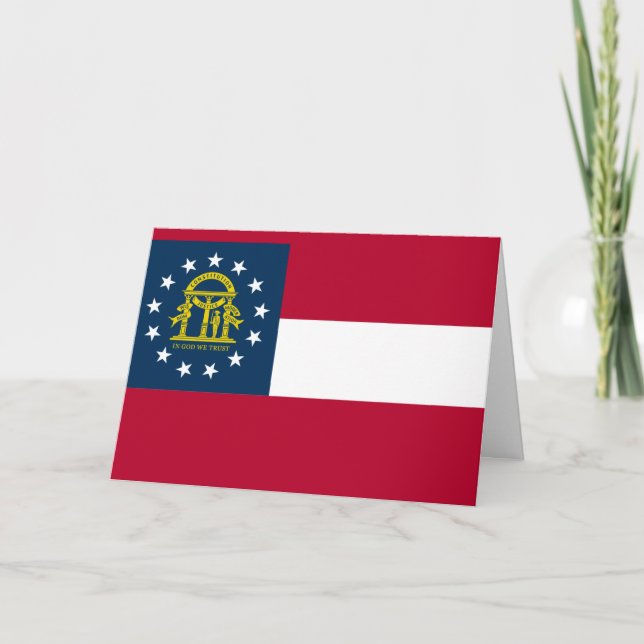 Georgian Flag, Flag of Georgia Card (Front)
