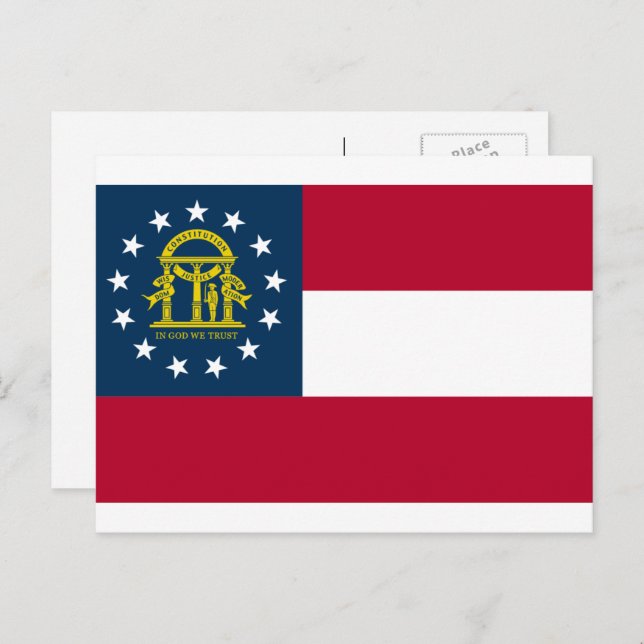 Georgian Flag, Flag of Georgia Postcard (Front/Back)