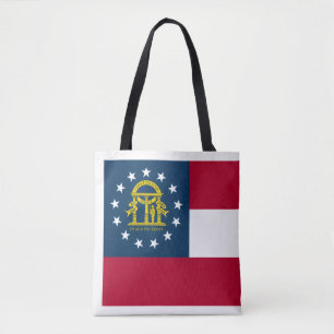 Georgian Flag, Flag of Georgia Tote Bag