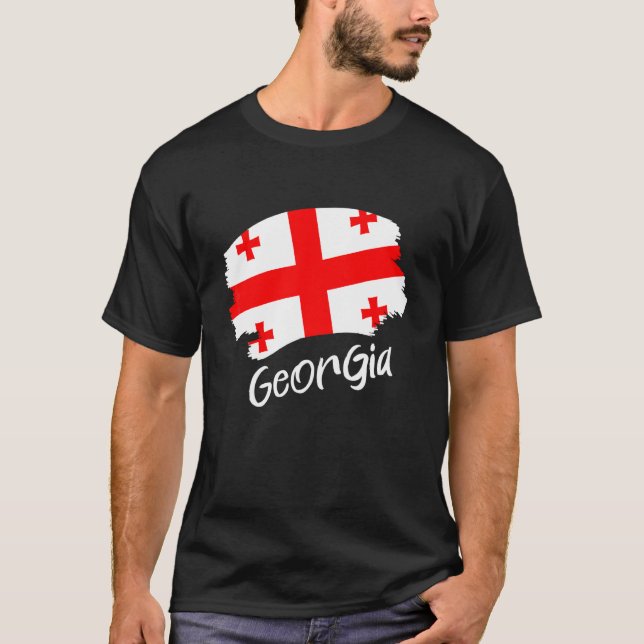 Georgian Flag Georgia T-Shirt (Front)