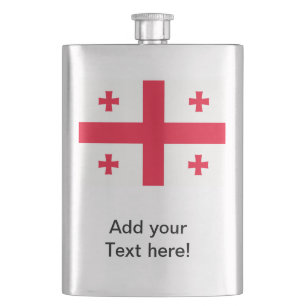 Georgian Flag Hip Flask