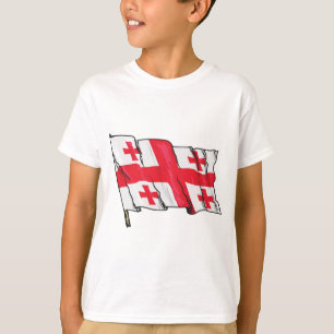Georgian Flag Red and White Cross T-Shirt