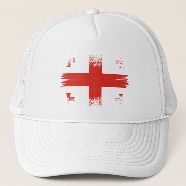 Georgian flag trucker hat (Front)