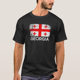 Georgian Flag Vintage Made In Georgia Gift T-Shirt