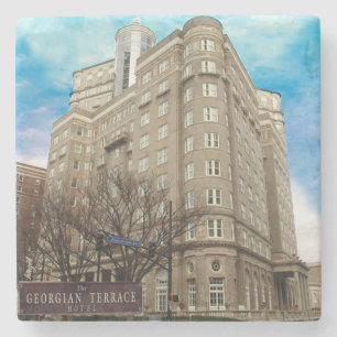 Georgian Terrace Atlanta Landmark Marble Coaster