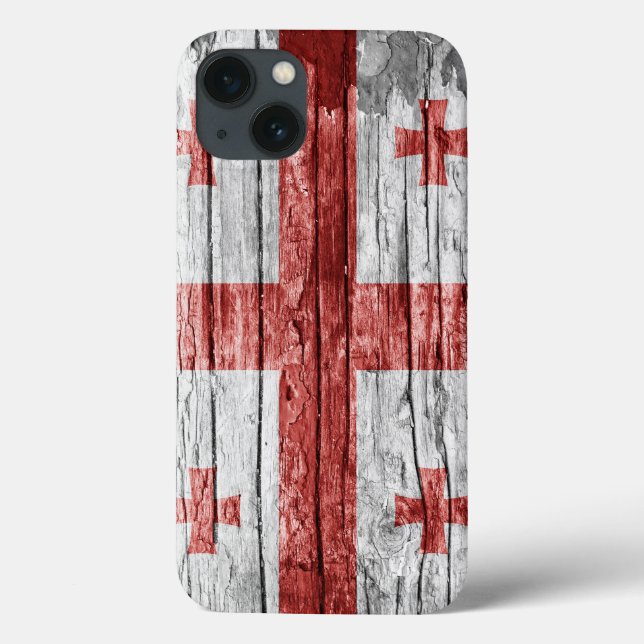 Georgian wooden flag Case-Mate iPhone case (Back)