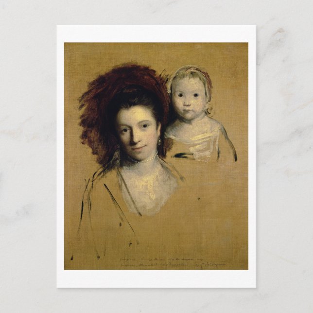 Georgiana, Countess Spencer and her Daughter Lady Postcard (Front)