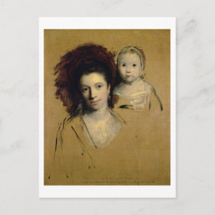 Georgiana, Countess Spencer and her Daughter Lady Postcard