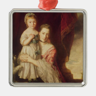 Georgiana, Countess Spencer with Lady Metal Tree Decoration
