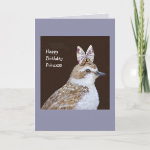 Georgie the snowy plover card