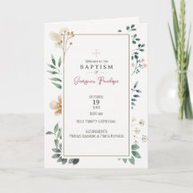 Georgina Greek Orthodox Church baptism Program