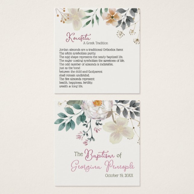 Georgina Koufeta Card (Front & Back)