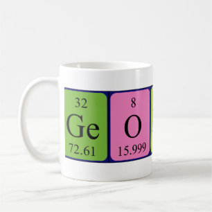 Georgio periodic table name mug