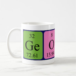 Georgy periodic table name mug