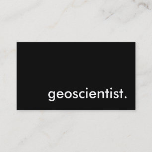 geoscientist. business card