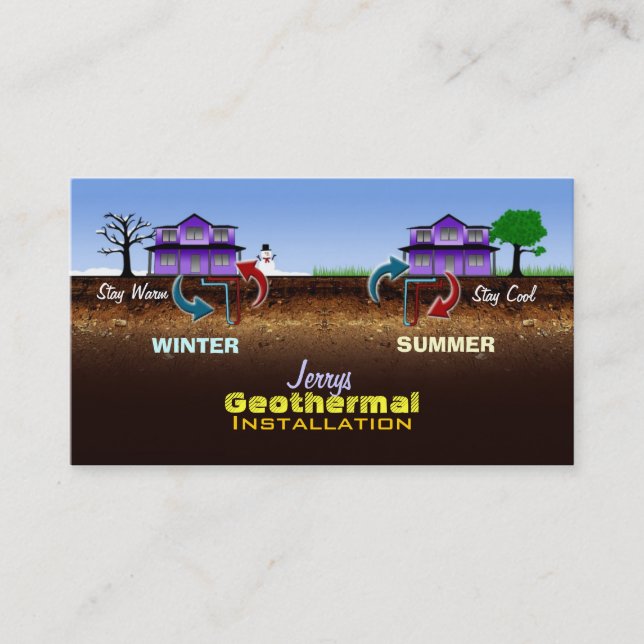 Geothermal Business Cards (Front)