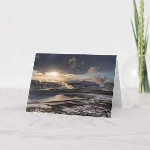 Geothermal Winter Landscape Card