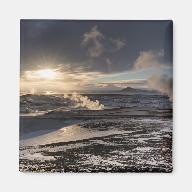 Geothermal Winter Landscape Magnet (Front)