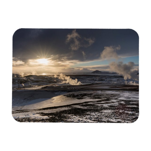 Geothermal Winter Landscape Magnet (Horizontal)