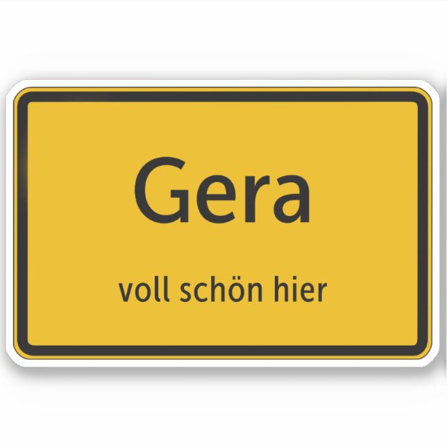 Gera Sticker Sticker Autosticker (Front)