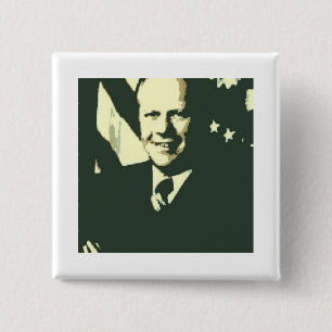 Gerald Ford 15 Cm Square Badge