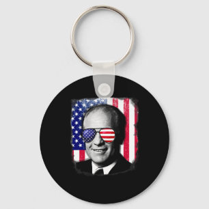Gerald Ford Us Flag 4th Of July  Key Ring