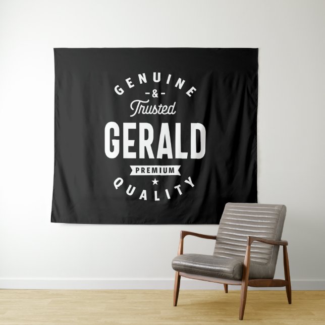 Gerald Personalised Name Birthday Tapestry (In Situ (Horizontal))
