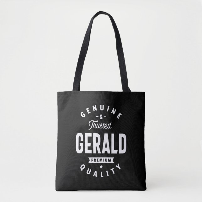 Gerald Personalised Name Birthday Tote Bag (Front)