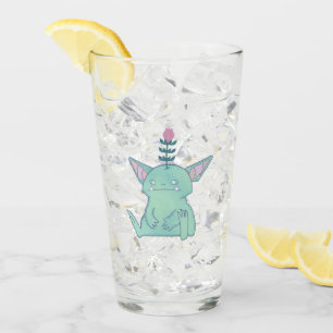Gerald the Goblin Cute Grumpy Fantasy Creature Glass