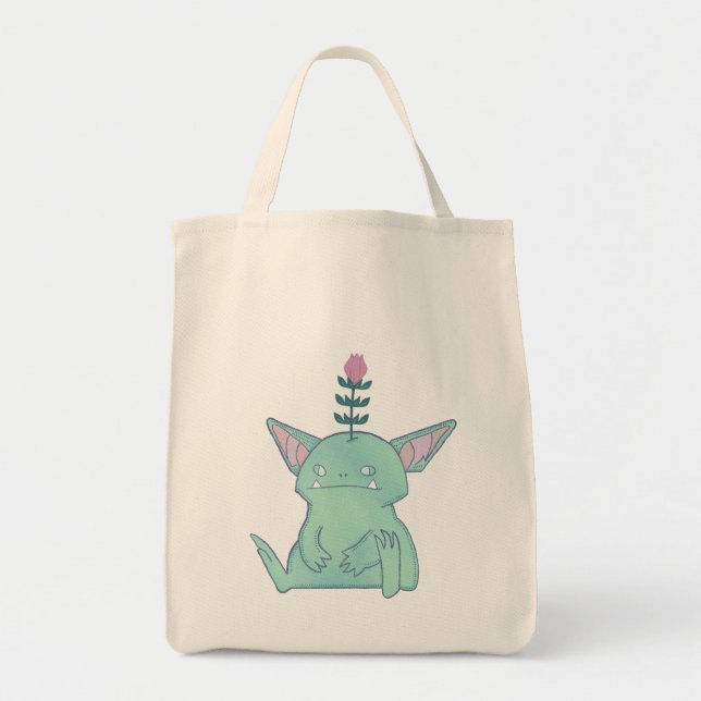 Gerald the Goblin | Cute Grumpy Fantasy Creature  Tote Bag (Front)