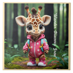 "Gerald's Nature Walk" Ceramic Tile