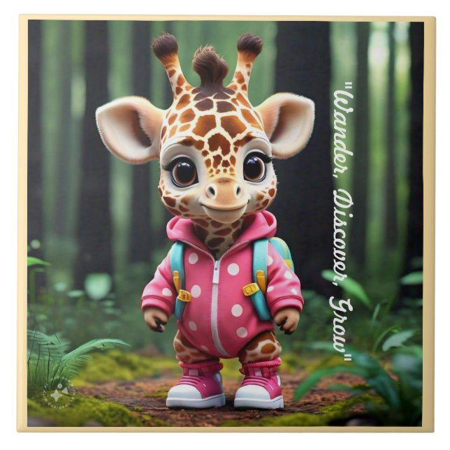 "Gerald's Nature Walk" Ceramic Tile (Front)