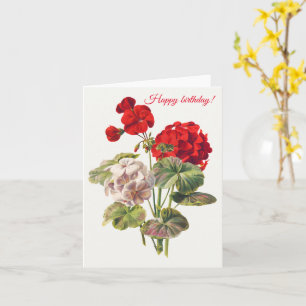 Geranium Card