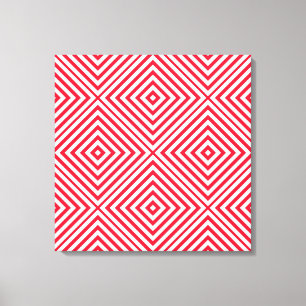 Geranium Diamond Chevron @ Emporiomoffa Canvas Print