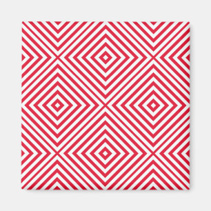 Geranium Diamond Chevron Magnet