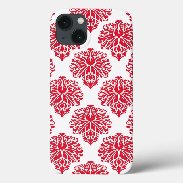Geranium Elegant Damask Case-Mate iPhone Case (Back)