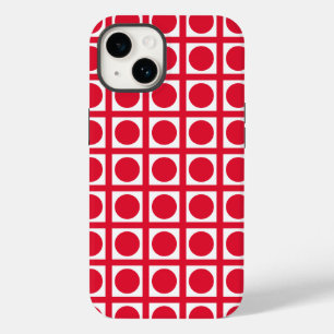 Geranium Elegant Grid Dots Case-Mate iPhone 14 Case