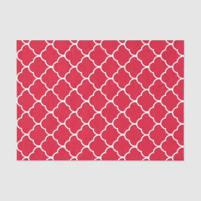 Geranium Elegant Moroccan Design Tissue Paper (Front)