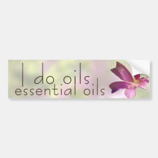 Geranium Essential Oils Bumper Sticker
